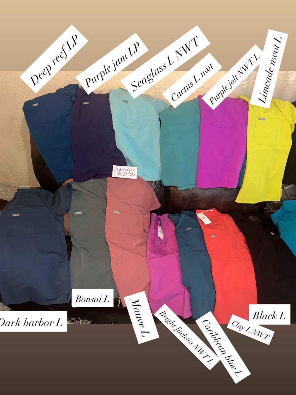 Figs Catarina tops for sale $20-$35 E